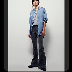 Free People Pull On Kick Flare Jeans